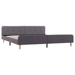 vidaXL Cadre de lit Gris clair Tissu 180 x 200 cm