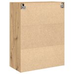 Armoire murale vidaXL avec portes en verre Chêne artisan 69 5x34x90 cm