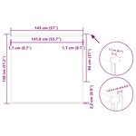 vidaXL Store enrouleur occultant largeur du tissu 141 6 cm polyester