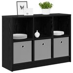 vidaXL Buffet Chêne noir 88 5 x 27 5 x 63 5 cm