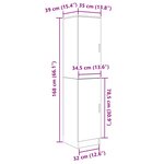 vidaXL Bureau 2 Pièces Chêne Sonoma