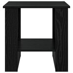 vidaXL Table basse Chêne noir 51 x 50 x 50 cm Bois d'ingénierie