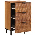 vidaXL Buffet avec tiroir Finition Acacia Brun 40 x 33 x 75 cm