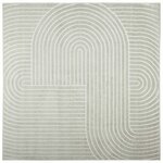 vidaXL Tapis de surface Carré PALMERAS Vert 240 x 240 cm Polyester