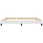 vidaXL Cadre de lit Blanc 160x200 cm Similicuir