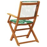 vidaXL Chaises de jardin pliantes lot de 6 vert tissu et bois massif