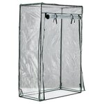 FLO Serre 100x50x150 cm transparent et vert