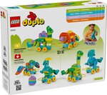 LEGO DUPLO - Ensemble 3en1 Dinosaures sur Roues - 10451 pour Enfants