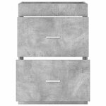 vidaXL Meuble sous lavabo de salle de bain Gris béton
