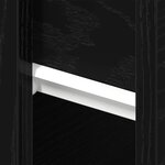 vidaXL Cabinet de chevet 2 Pièces Chêne noir 46 x 29 5 x 30 cm