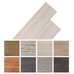 vidaXL Planches de plancher PVC Non auto-adhésif Chêne blanc classique