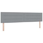 vidaXL Lit Box Spring avec Matelas Gris clair 200x200 cm Tissu