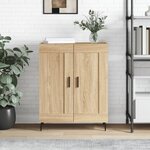 vidaXL Buffet chêne sonoma 69 5x34x90 cm bois d'ingénierie