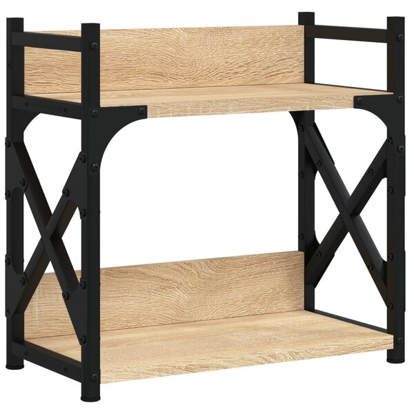vidaXL Support d'imprimante à 2 niveaux chêne sonoma 40x20x40 cm