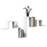 vidaXL Étagère murale blanc 104 5x10x43 cm bois d'ingénierie