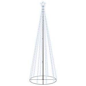 vidaXL Arbre de Noël cône 310 LED Blanc froid 100x300 cm