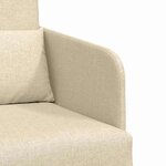 vidaXL Canapé-Lit 60cm Crème tissu