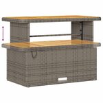 vidaXL Ensemble de canapé de jardin 13 Pièces Gris polyrotin
