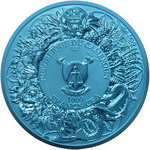 Monnaie ALKONOST SPACE BLUE Slavic Bestiary 2 Oz Argent 1000 Francs Cameroon 2026 (PRÉCOMMANDE)