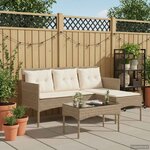 vidaXL Ensemble de canapé de jardin avec coussin 2 Pièces polyrotin