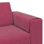 vidaXL Canapé de salon Bordeaux 250 x 77 x 76 cm