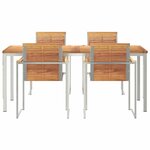 vidaXL Ensemble de salle à manger pour jardin 5 Pièces