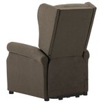 Vidaxl fauteuil releveur inclinable taupe tissu