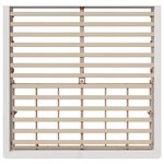 vidaXL Cadre de lit avec stockage Blanc 180 x 200 cm Bois et Métal