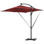 vidaXL Parasol banane à mât déporté Couleur terre cuite