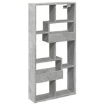 vidaXL Armoire murale gris béton 50x15x100 cm bois d'ingénierie