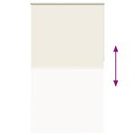 vidaXL Store enrouleur occultant blanc cassé 120x210 cm largeur tissu