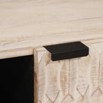 vidaXL Table basse Blanc 80 x 50 x 40 cm Bois de mangue massif