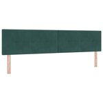 Lit à ressort avec matelas vidaXL Vert foncé 200x200 cm Velours