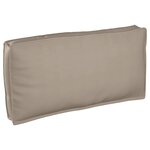 vidaXL Coussin pour assise / dossier de palette Taupe 120 x 60 x 12 cm