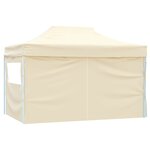 vidaXL Tente de fête 291 x 431 x 315 cm Crème Tissu Oxford