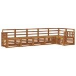 vidaXL Ensemble de canapés d'extérieur 6 pc Naturel Polyester