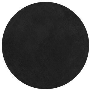 vidaXL Tapis HUARTE à poils courts doux et lavable noir Ø 200 cm
