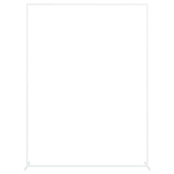 vidaXL Arche de mariage Blanc 150 x 49 5 x 200 cm Acier