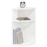 vidaXL Table d'appoint Blanc brillant 29 6 x 29 6 x 60 cm