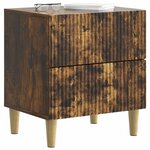 vidaXL Cabinet de chevet Chêne fumé 43 x 34 5 x 48 cm