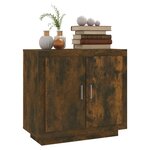 vidaXL Buffet Chêne fumé 80x40x75 cm Bois d'ingénierie