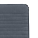 vidaXL Chaises à manger lot de 2 Gris foncé Velours