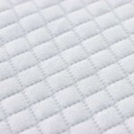 vidaXL Surmatelas Blanc 120 x 200 cm Tissu Jacquard