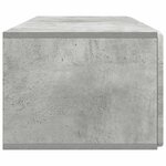 vidaXL Meuble TV mural Gris béton 98 x 41 x 30 cm Bois d'ingénierie