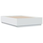 vidaXL Cadre de lit sans matelas blanc 140x190 cm