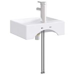 vidaXL Lavabo avec robinet et évacuation Chrome 39 x 30 5 x 12 5 cm