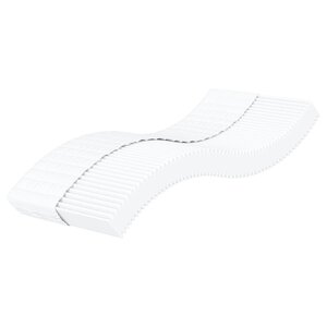 vidaXL Matelas en mousse blanc 90x190 cm dureté H2 H3