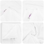 vidaXL Ensemble de Duvet avec oreiller 3 Pièces Blanc Plume de canard