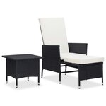 Salon de jardin meuble d'extérieur ensemble de mobilier 2 pièces avec coussins résine tressée noir 02_0015907