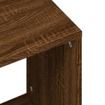 vidaXL Tables basses gigognes 2 Pièces chêne marron bois d'ingénierie